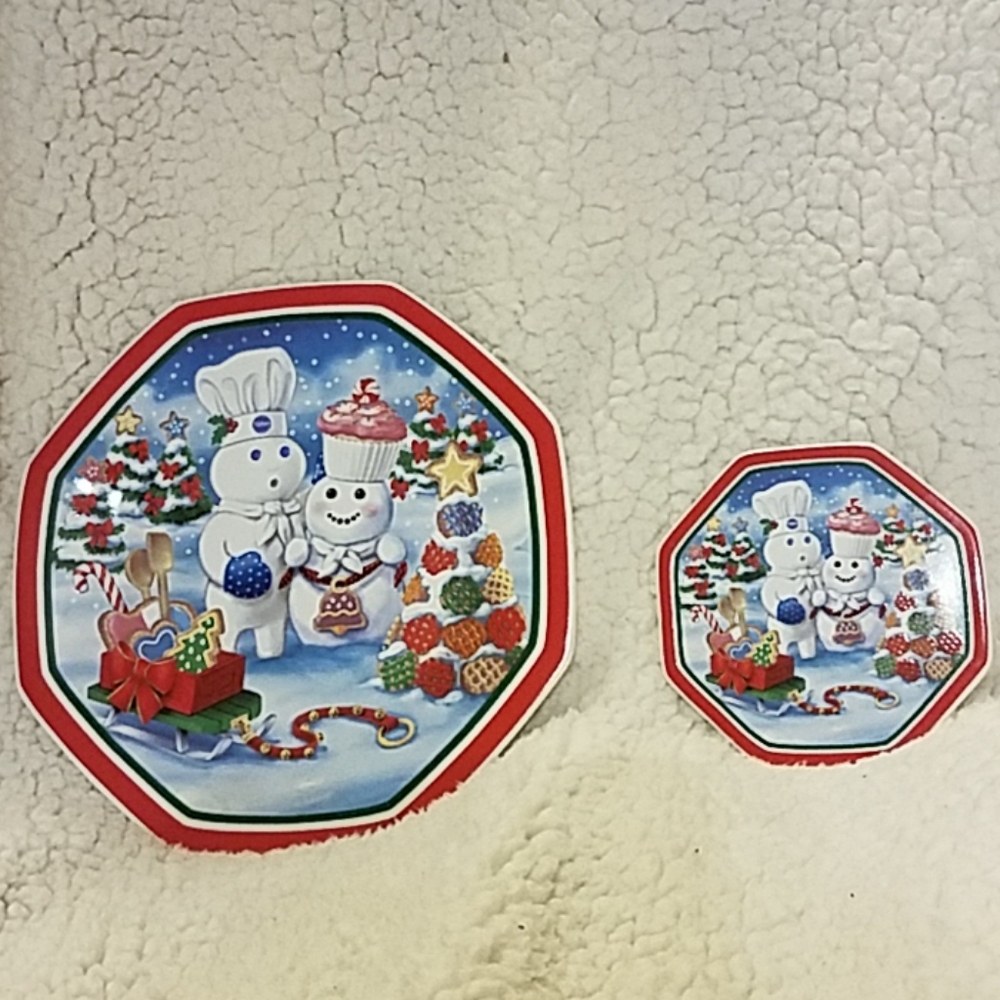 Pillsbury cupcake companion plate and coaster set